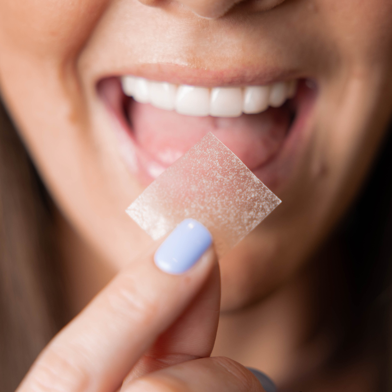 Riser needle-free peptide strip dissolving on the tongue
